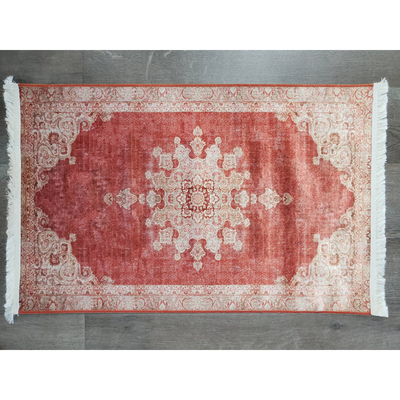 Tapis rouge Covin, Rectangle 2 pi 7 po x 4 pi 11 po