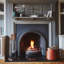 Ivyline Fireplace Wooden Handle Companion Set Iron Fireplace Tool Set