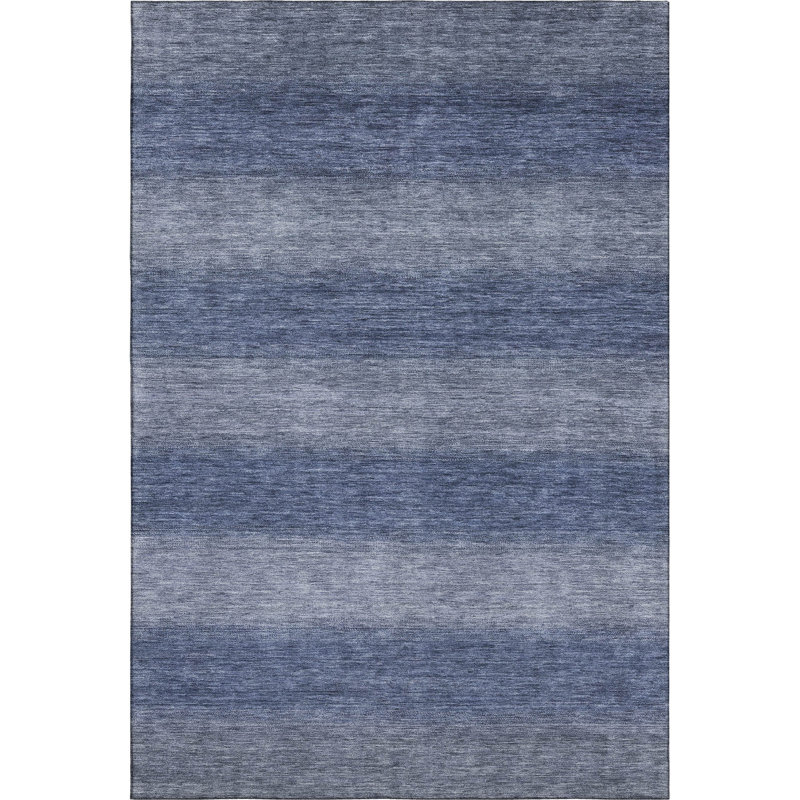 Premium Machine Washable Lubbers AMF1733 Stripe Rug, Rectangle 9' x 12'