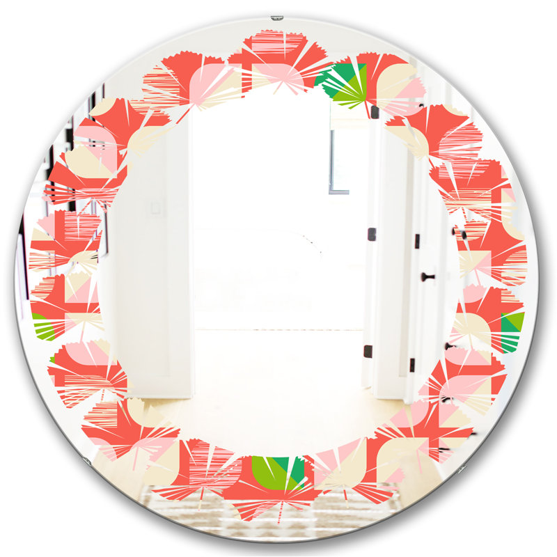 Miroir mural Leaves, H 23,6 po x l 23,6 po