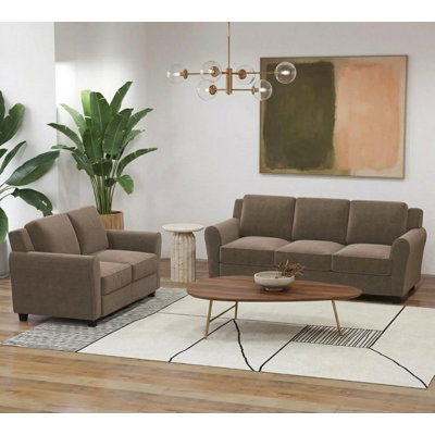 2-Piece Modern Velvet Living Room Set