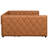 Full XL Upholstered Daybed with Trundle and LED, Twin Sofa Bed for Kids, Guest Room, Dorm, Brown-1230857519