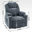 Fauteuil inclinable électrique avec massage, chaleur, ports USB et porte-gobelets-934047614