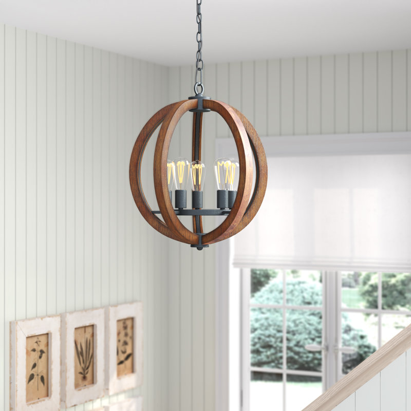 Leaman 5 - Light Dimmable Globe Chandelier