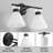 Kaylisa 2-Light Bathroom Vanity Light Fixture with Frosted Glass Shades-397128648