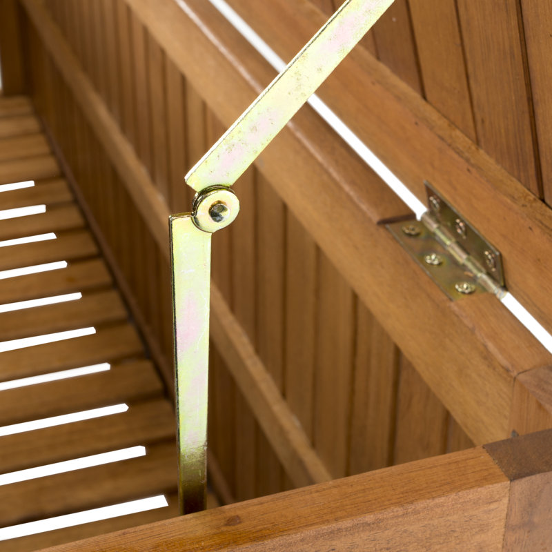 Abri Solid Eucalyptus Wood Deck Box