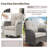 Outdoor Deep Seat Cushion Set, Waterproof Thick Deep Seating Pads-776756967-776756965
