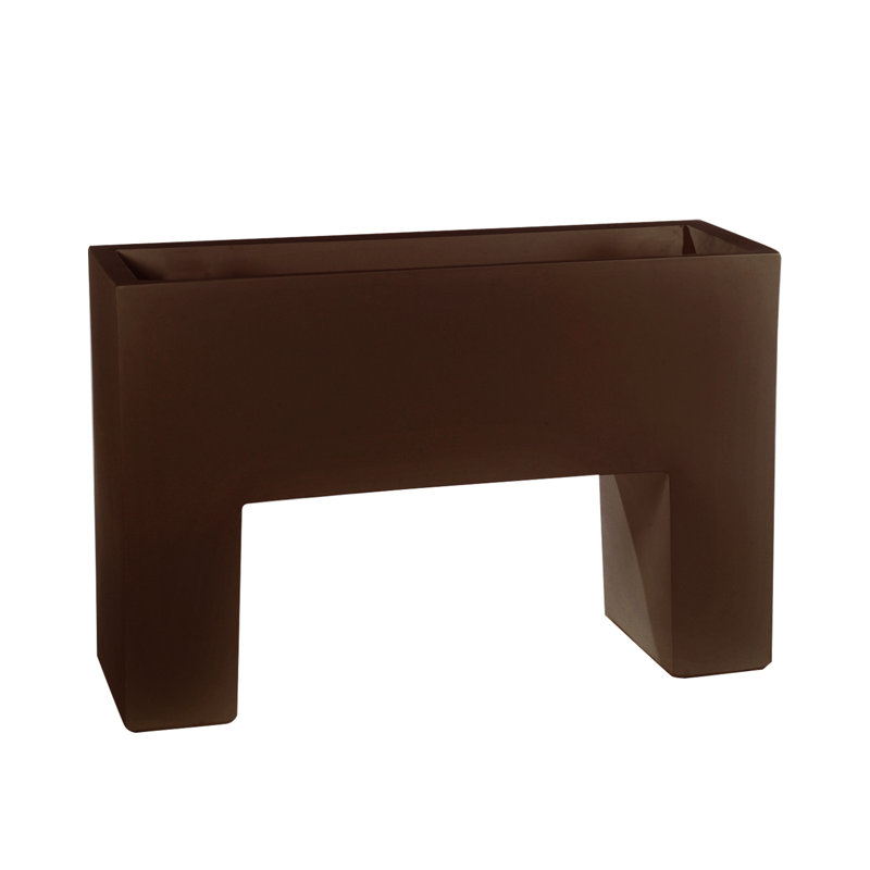 Muro Resin Elevated Planter, 7.75" H x 11.75" W x 4" D, Bronze