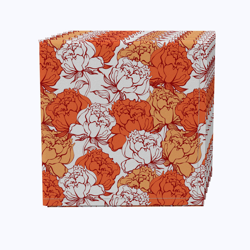 Cotton Floral Square Napkin