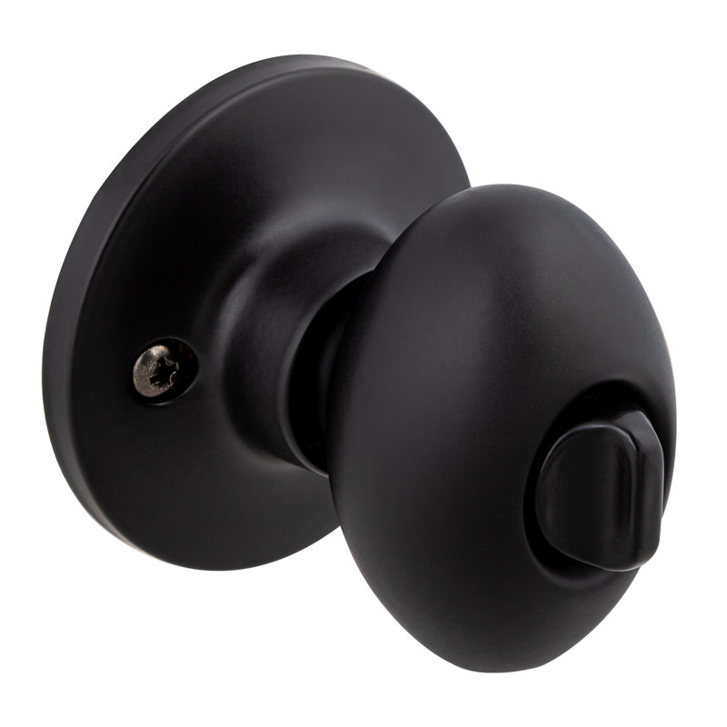 Bouton de porte d'intimité Eglinton, Noir mat