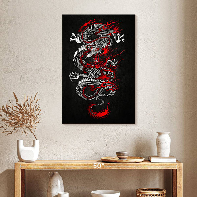 Brampt Mighty Asian Dragon, 36" H x 24" W