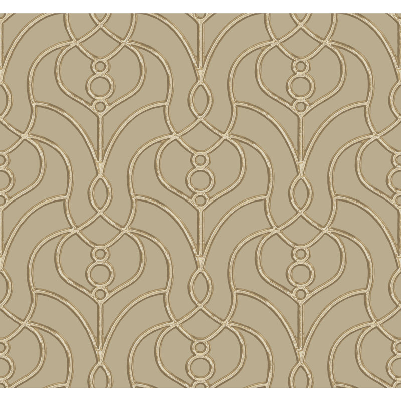 Papier peint Divine Trellis, Taupe