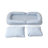 Upholstered Teddy Fabric Reclining Floor Sofa Chair with Adjustable Backrest-1592144718