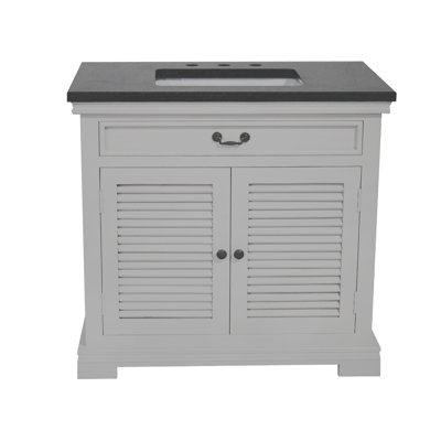Wayman 36'' Single Bathroom Vanity with Granite Top