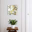 Key box for wall, Opens to the right, 30x30x5, White, A tree branch with juicy plums, 