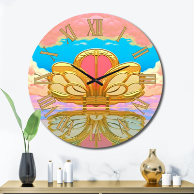 Horloge murale en métal Jakaylen