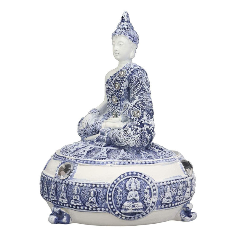 Bhumisparsha mudra bouddha amitabha méditant figurine