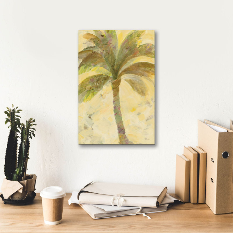 «Under The Palm» par Albena Hristova, art mural sur toile, H 18 po x l 12 po x P 0,75 po
