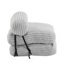 Fauteuil à billes pliable Latina, gris clair