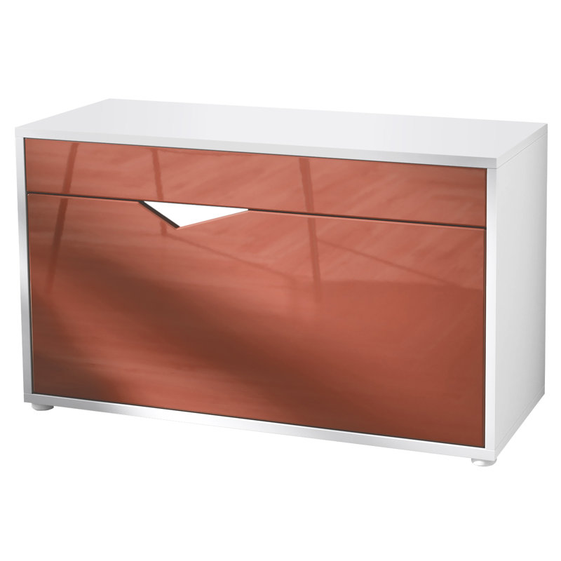 Seph Storage Bench, Matt white/Bordeaux