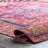 Aliece Bohemian Medallion Power Loom Performance Pink/Orange Rug-801661527