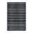 Washable Midnight Blue Cream Striped Area Rug-1557789669