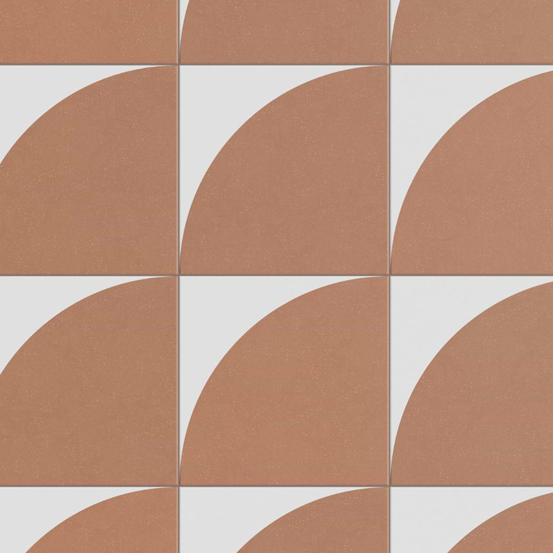 Stacy Garcia Victoria Deco 7.87 In. X 7.87 In. Matte Porcelain Floor And Wall Tile (11.19 Sq. Ft. / Case), Terracotta