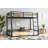 Floor Bunk Bed For Kids And Adults,heavy Duty Metal Bunk Bed Space-saving,noise Reduced Structure,no Box Spring Needed,black-458755548