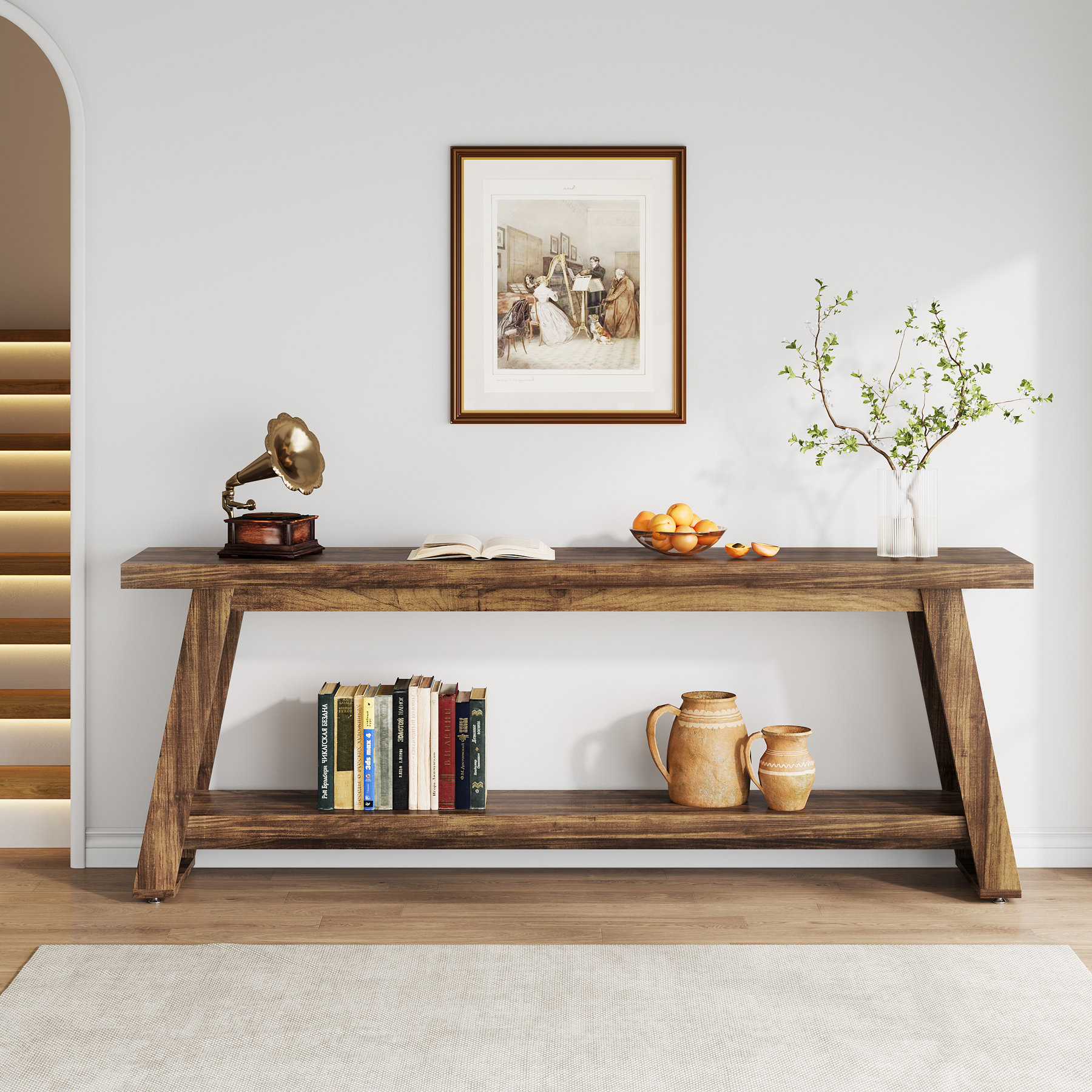 Gracie Oaks 70.87-inch Console Table For Entyrway, Hallway, Entrance ...