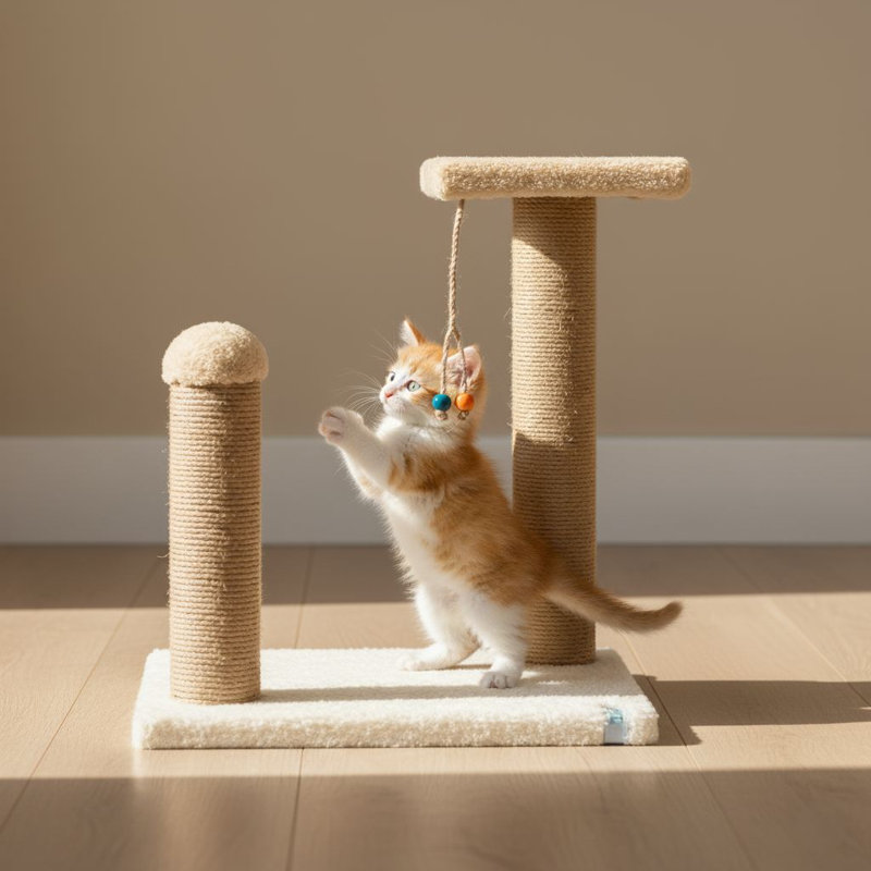 Grattoir pour chat, Beige