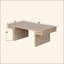 Table basse industrielle rétro - Texture bois récupéré, conception rectangulaire à deux niveaux avec finition rustique, assemblage facile pour le salon / bureau-1308132233
