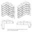Bibliothèque d'angle compacte et ensemble de rangement extensible, polyvalent et personnalisable pour n'importe quelle pièce-1246913558