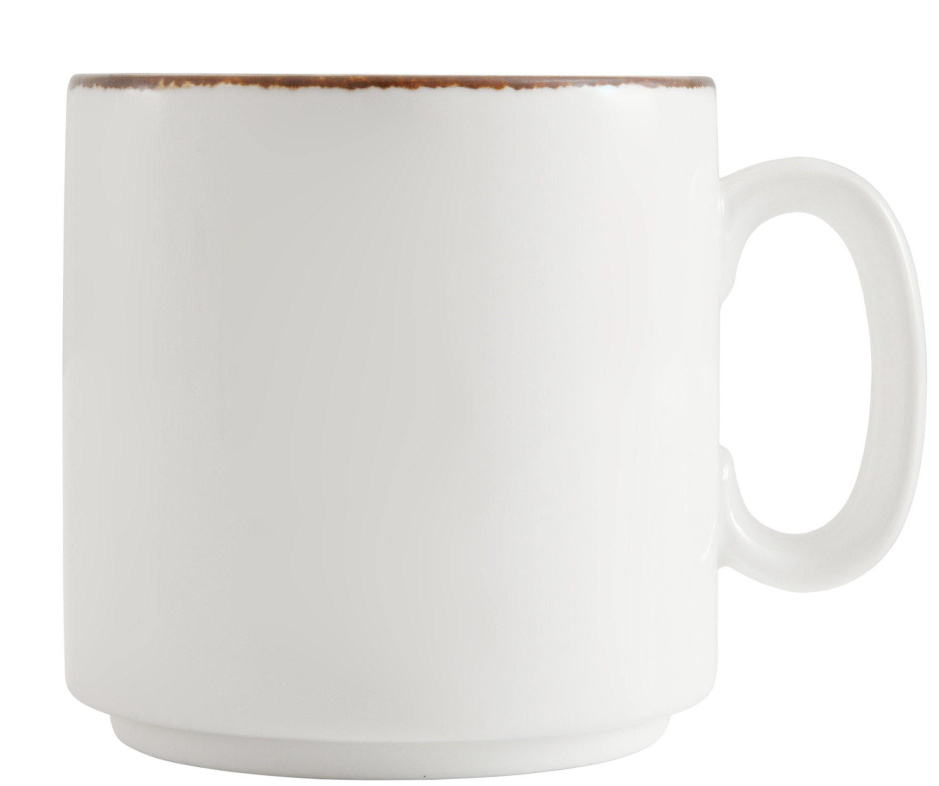 D&V Spice Salt Serena Stackable Mug 9.5Oz (Set of 24) (Set of 24) Color: Gold/White