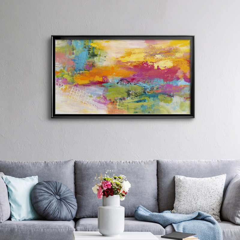 «Sailors Delight» - Toile encadrée de qualité supérieure - Prêt à être accroché, H 14,5 po x l 26,5 po x P 1 po