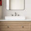 DeerValley 23.82" L x 18.9" W x 6.69" H White Rectangular Vitreous China Drop-in Bathroom Sink with Overflow-108607976