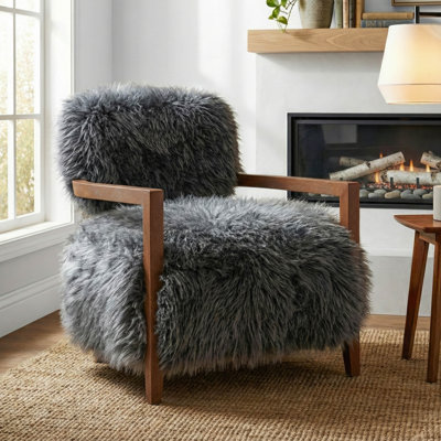 Tilton Soft Long-Haired Upholstered Accent Chair