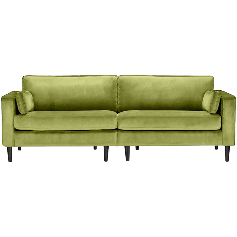 Millerville 4 Seater Velvet Sofa, Green