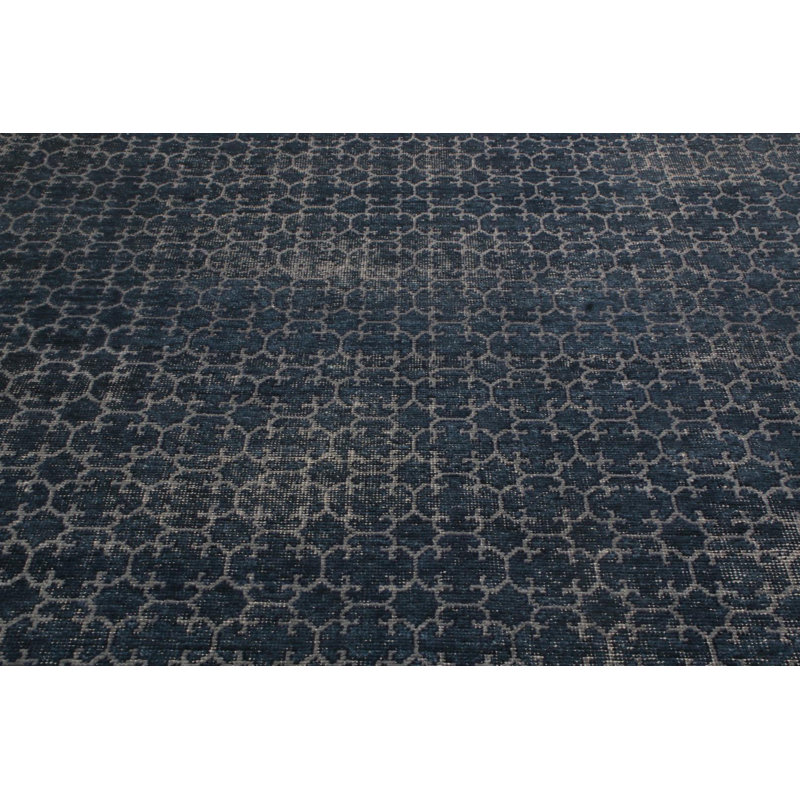 Distressed Homage Handmade Kilim Wool Oriental Area Rug, Rectangle 10' x 14'