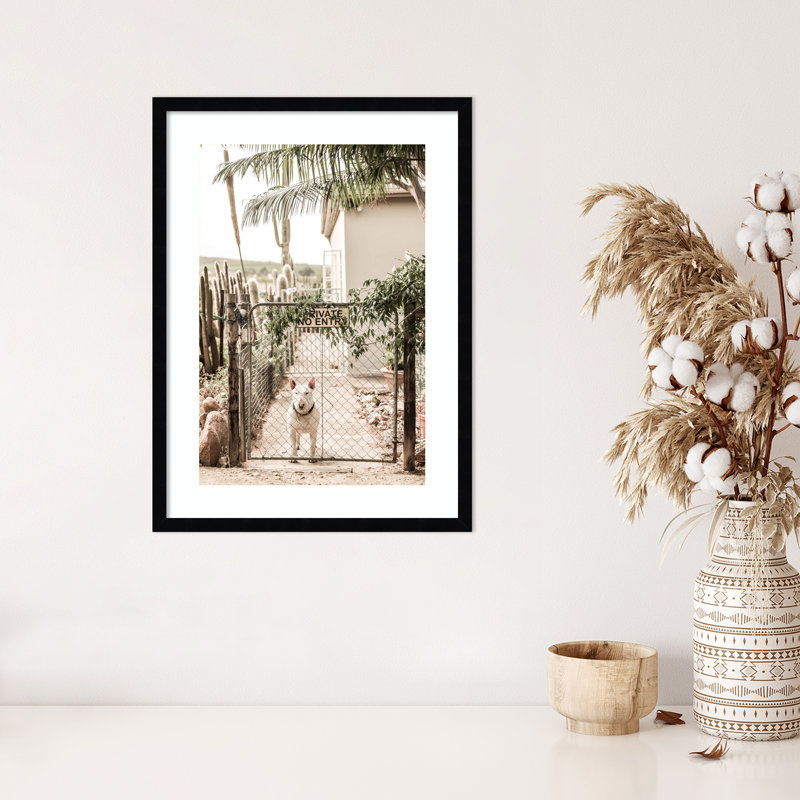 Reproduction d'art encadrée Daisey, Cadre noir, H 25 po x l 19 po