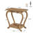 Modern Rustic 2-Tier Accent Table