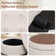 25'' Oversized Upholstered Round Storage Ottoman with Reversible Tray Lid