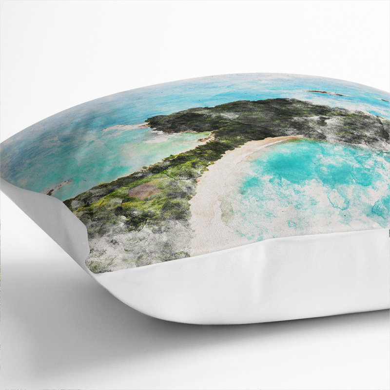 Square Cushion, 55cm H x 55cm W x 20cm D, White