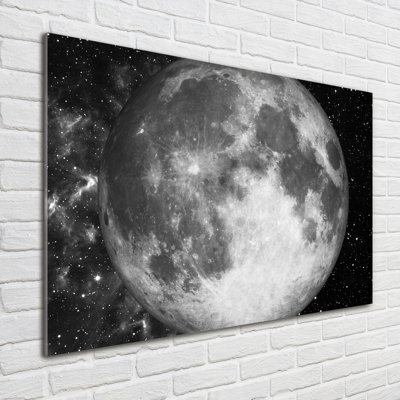 Moon - No Frame Print on Glass