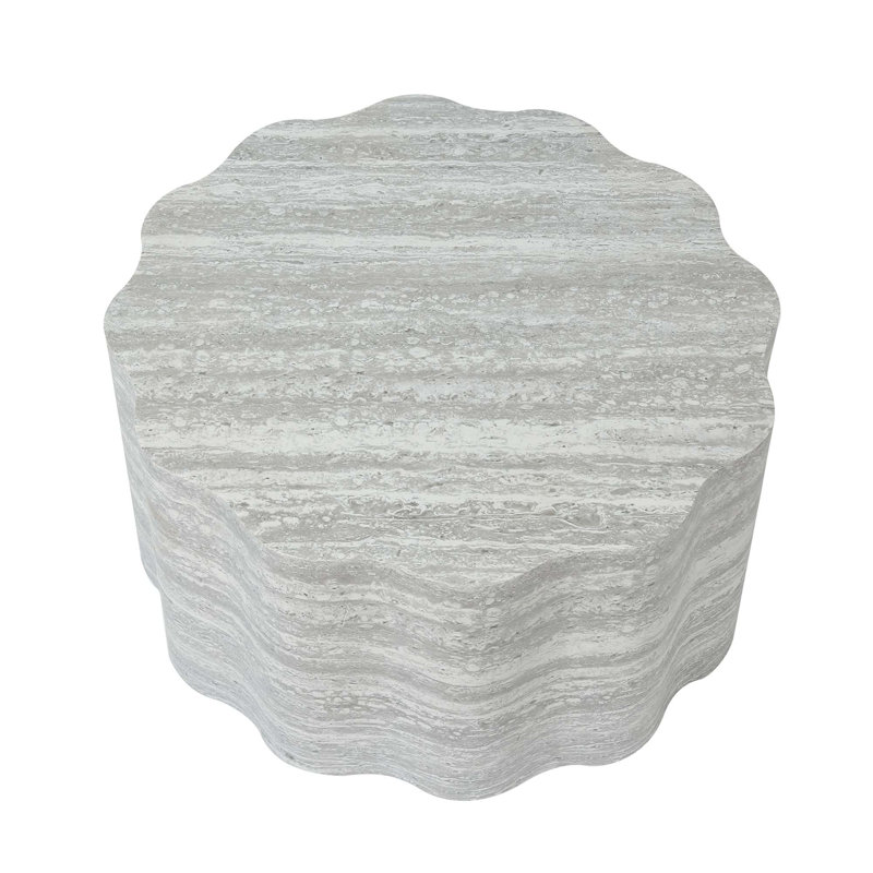 Table basse moderne en panneau de fibres à densité moyenne, peu encombrante et facile à nettoyer