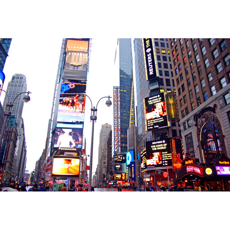 Times Square - Wrapped Canvas Print, 30cm H x 46cm W