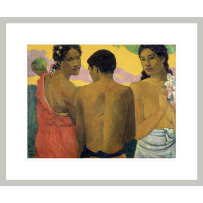 «Three Tahitians» par Paul Gauguin - Estampe numérique encadrée