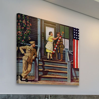 Two Generations Of Vets by Stevan Dohanos - Wrapped Canvas Painting
