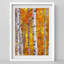 Bouleaux rayonnants, orange vif et feuilles jaunes, Nature Illustration, petit décor, œuvre d'art-101376266-101376262