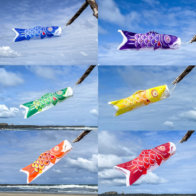 12" Koi Fish, 6PC Assorted Colors