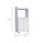 Kitchen Cart Totti, Double Door Cabinet, One Open Shelf, Two Interior Shelves
